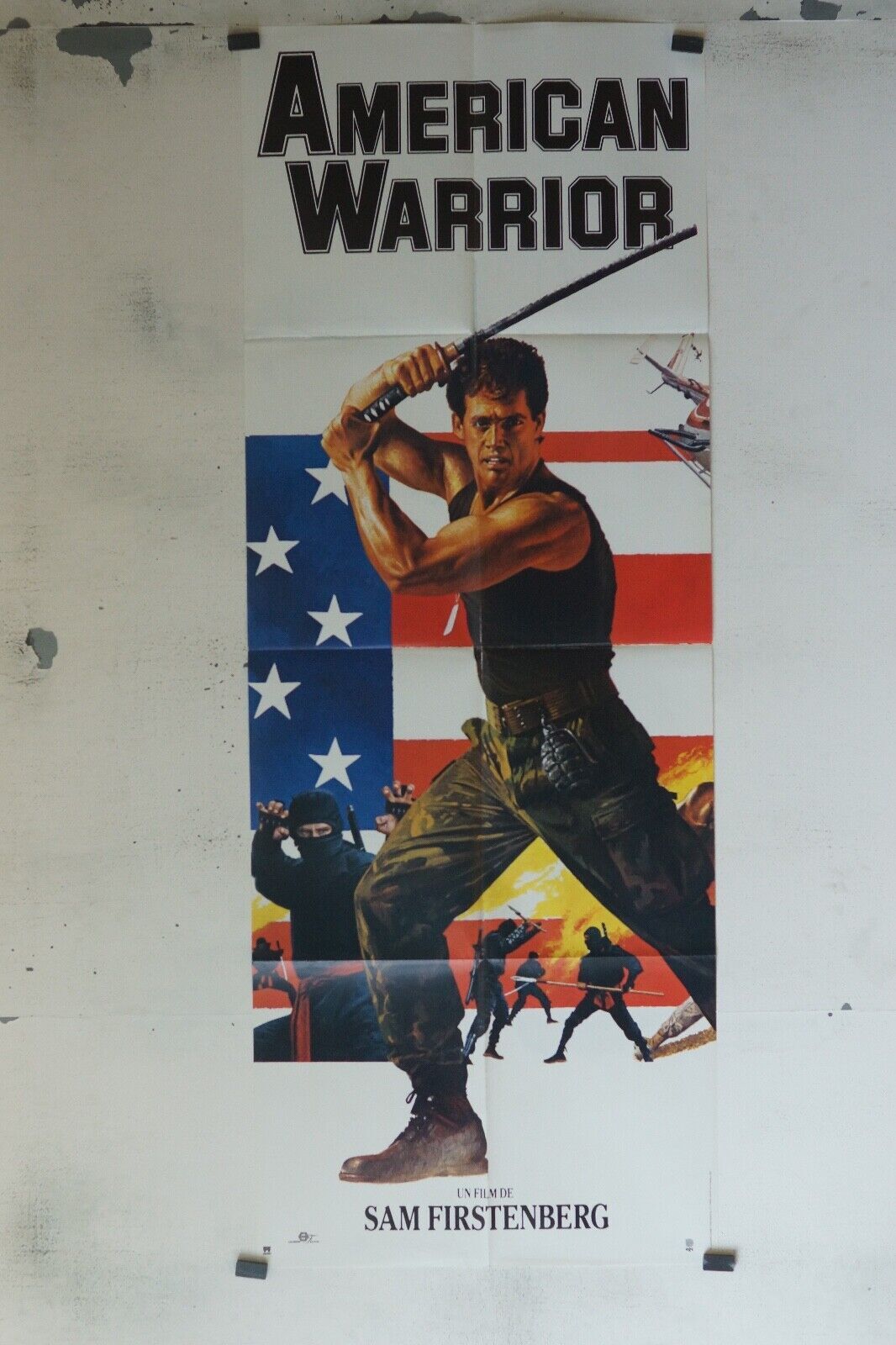 AMERICAN WARRIOR 60x160 ORIGINAL POSTER SAM FIRSTENBERG