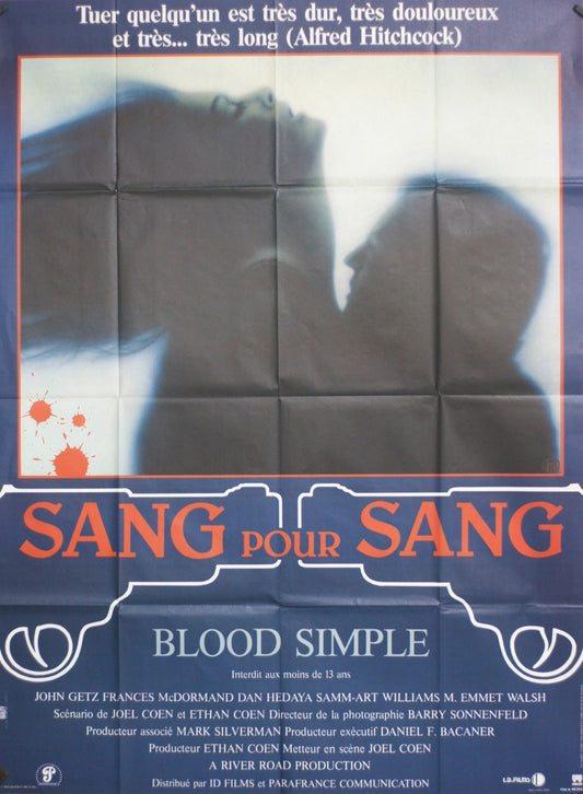 SANG POUR SANG PATRICK DEWAERE MOVIE POSTER ORIGINAL 120x160