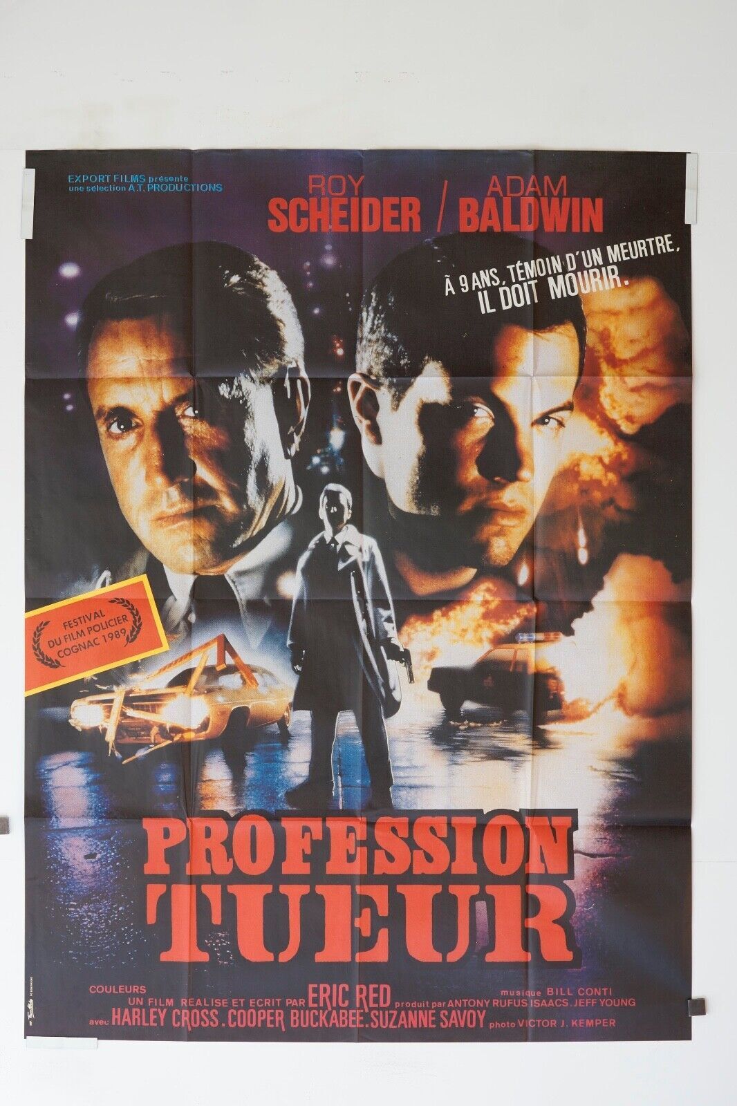 PROFESSION TUEUR MOVIE POSTER ORIGINAL 120x160 ROY SCHNEIDER