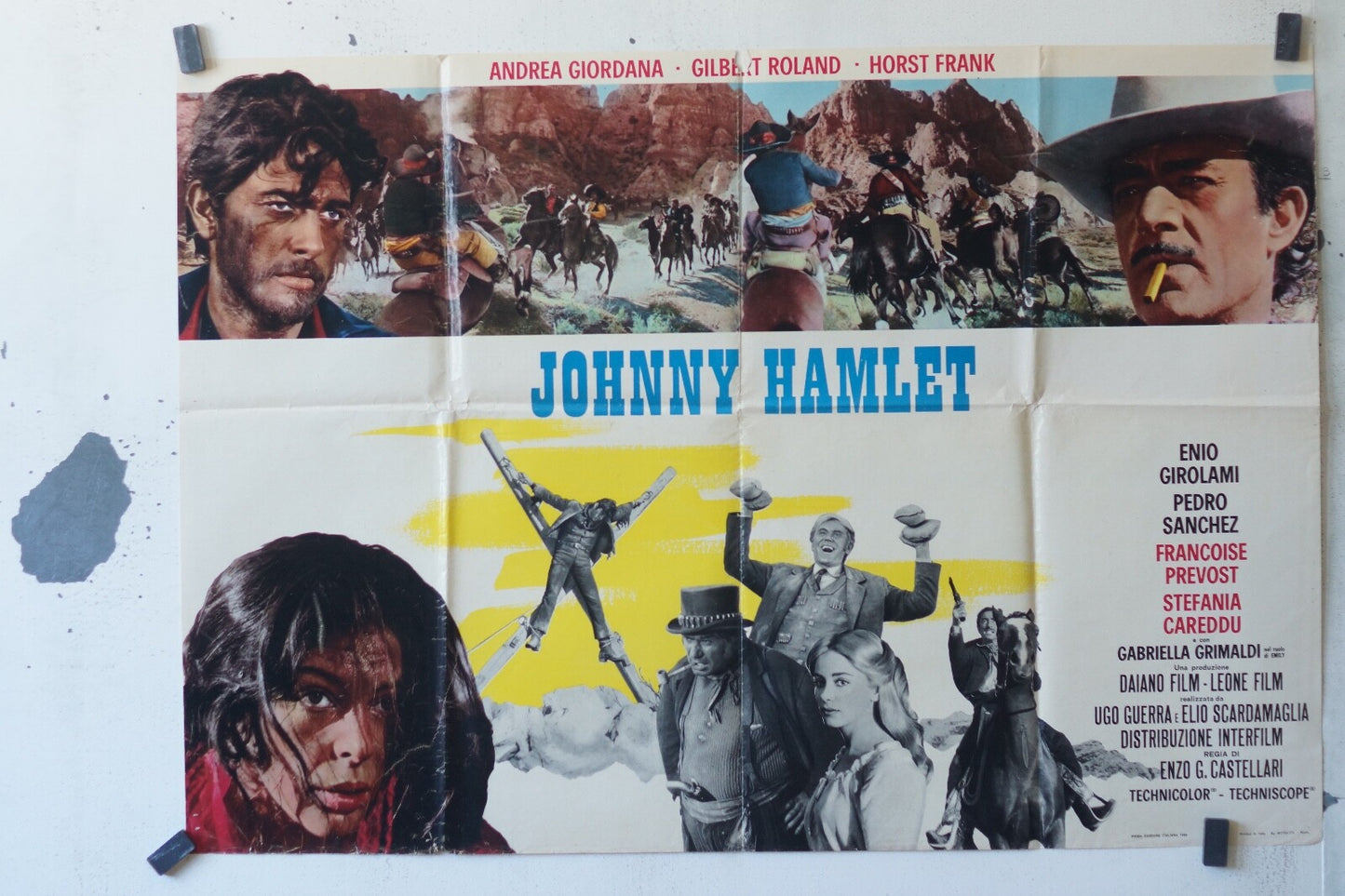 JOHNNY HAMLET MOVIE POSTER 67x98 Enio Girolami , Pedro Sanchez
