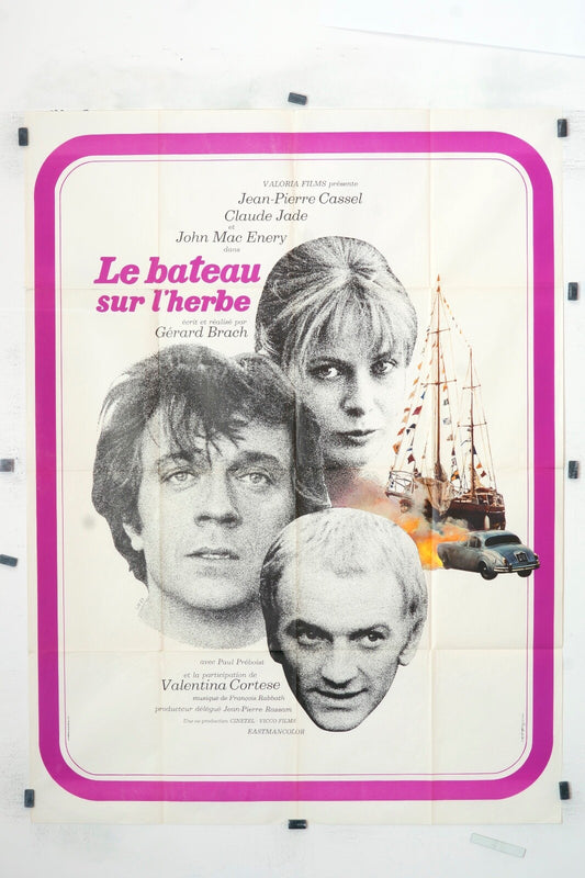 LE BATEAU SUR L’HERBE JEAN-PIERRE CASSEL ORIGINAL MOVIE POSTER 120x160