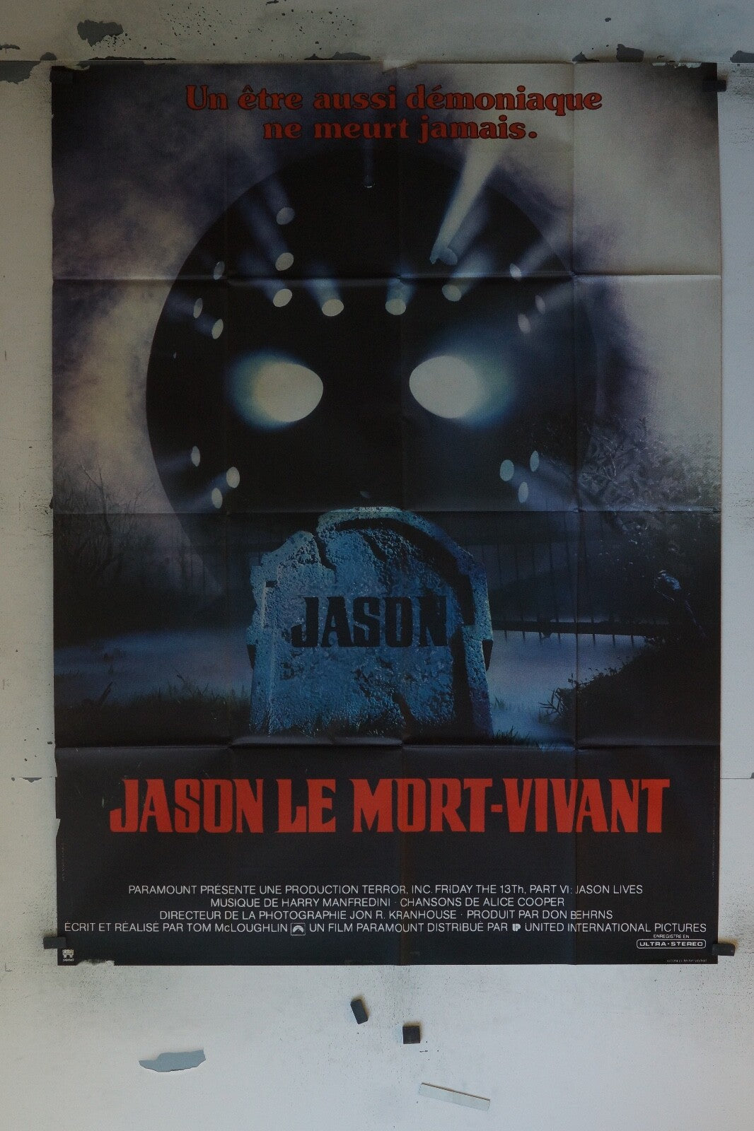 JASON LE MORT-VIVANT MOVIE POSTER ORIGINAL 120x160 JON R. KRANHOUSE