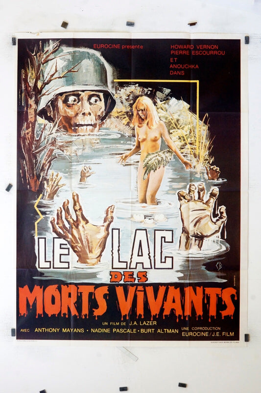 LE LAC DES MORTS VIVANTS  ANTHONY MAYANS MOVIE POSTER ORIGINAL 120x160