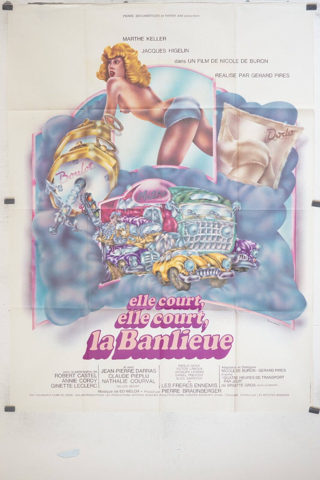 ELLE COURT ,ELLE COURT , LA BANLIEUE ORIGINAL 120x160 