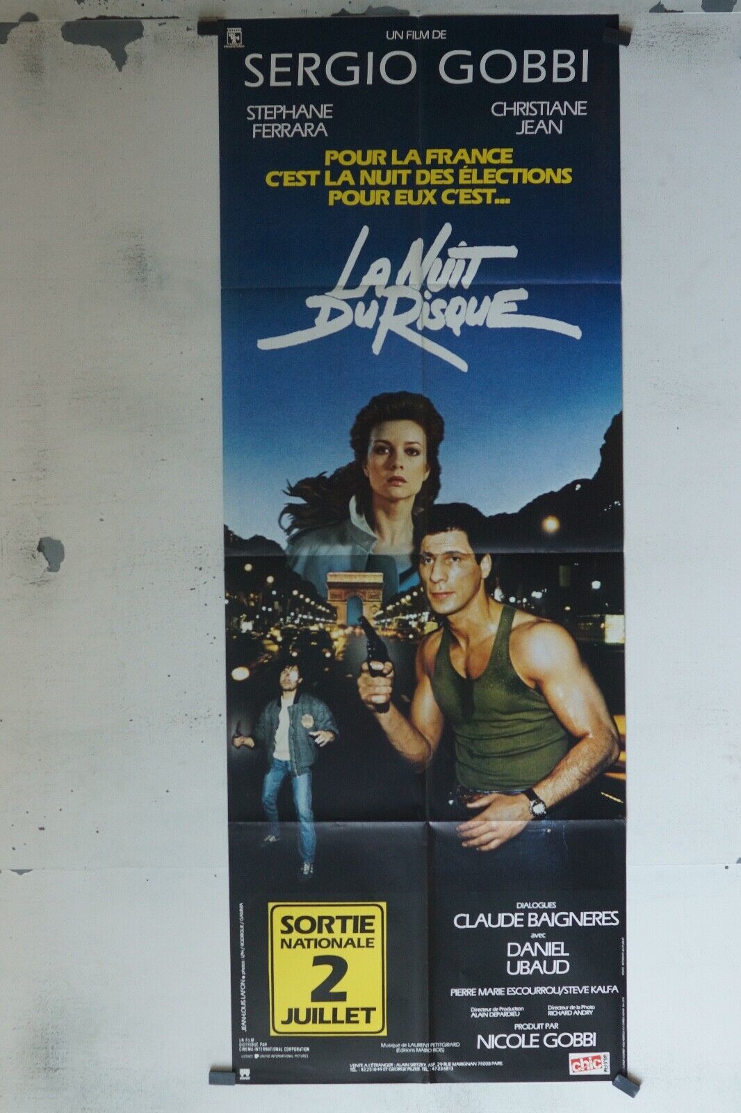 LA NUIT DU RISQUE ORIGINAL 60x160 SERGIO GOBBI