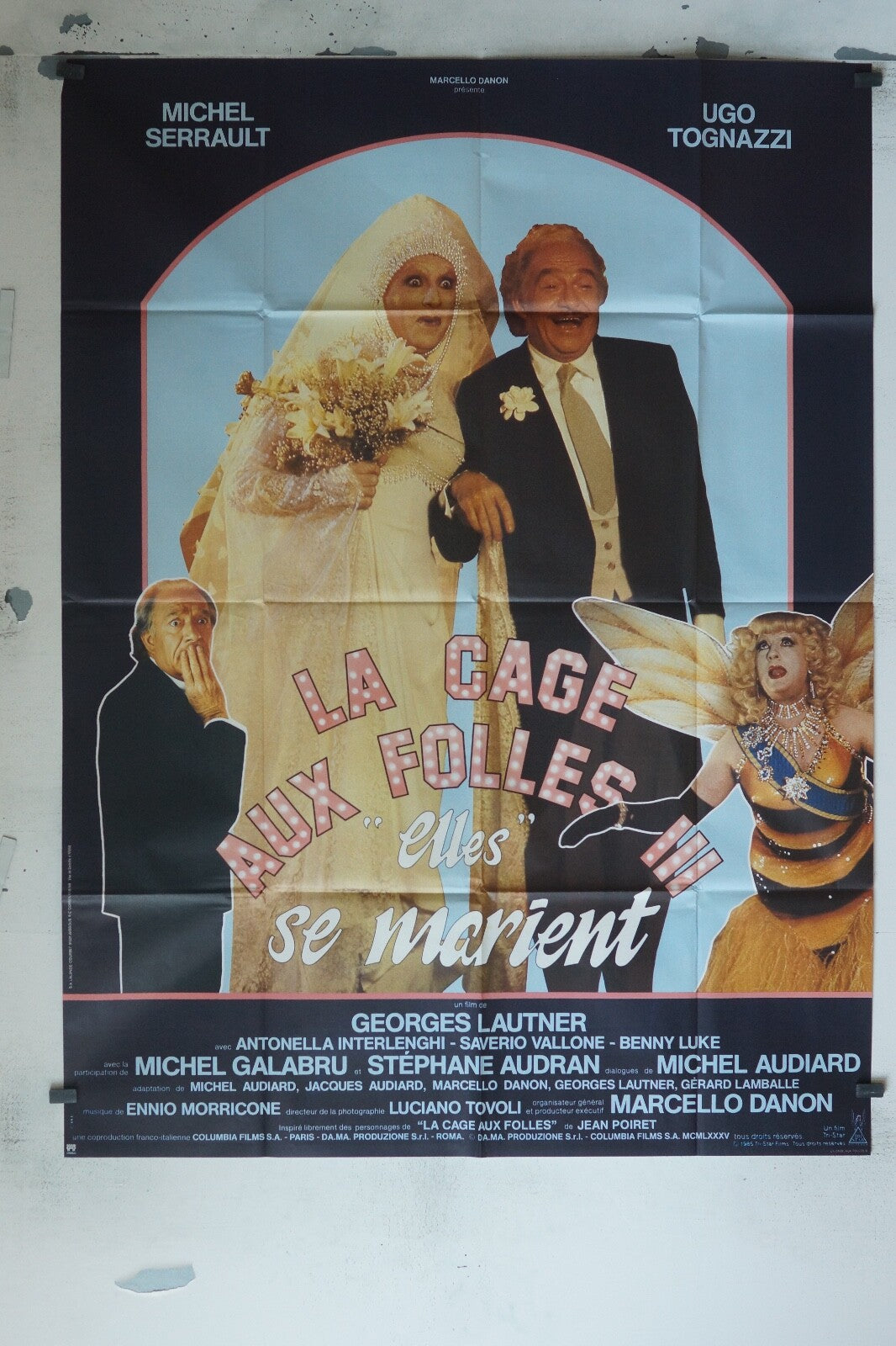 LA CAGE AUX FOLLES III MOVIE POSTER ORIGINAL 120x160 MICHEL SERRAULT