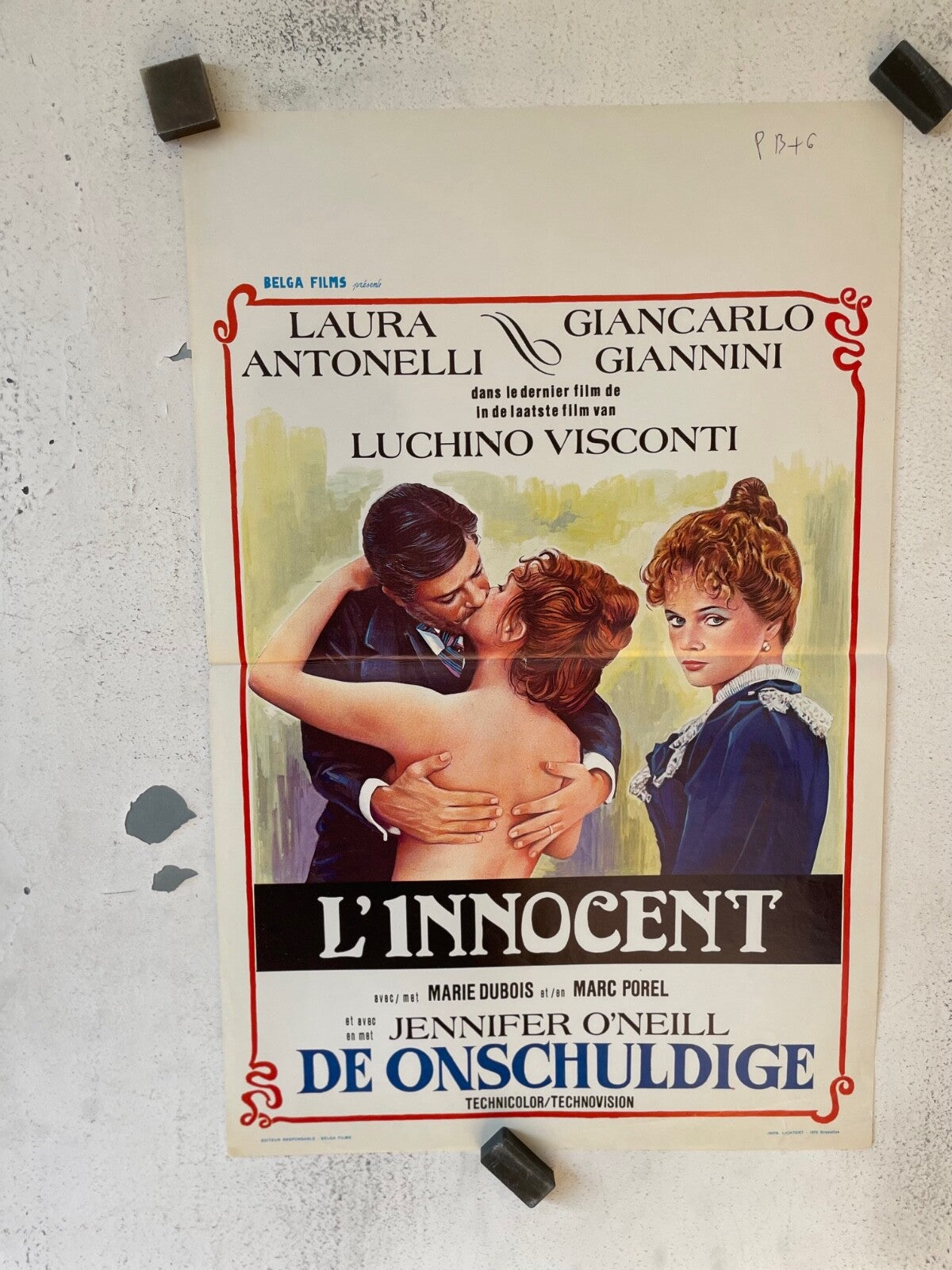L’INNOCENT, BELGIAN MOVIE POSTER 36x55 JENNIFER O’NEILL