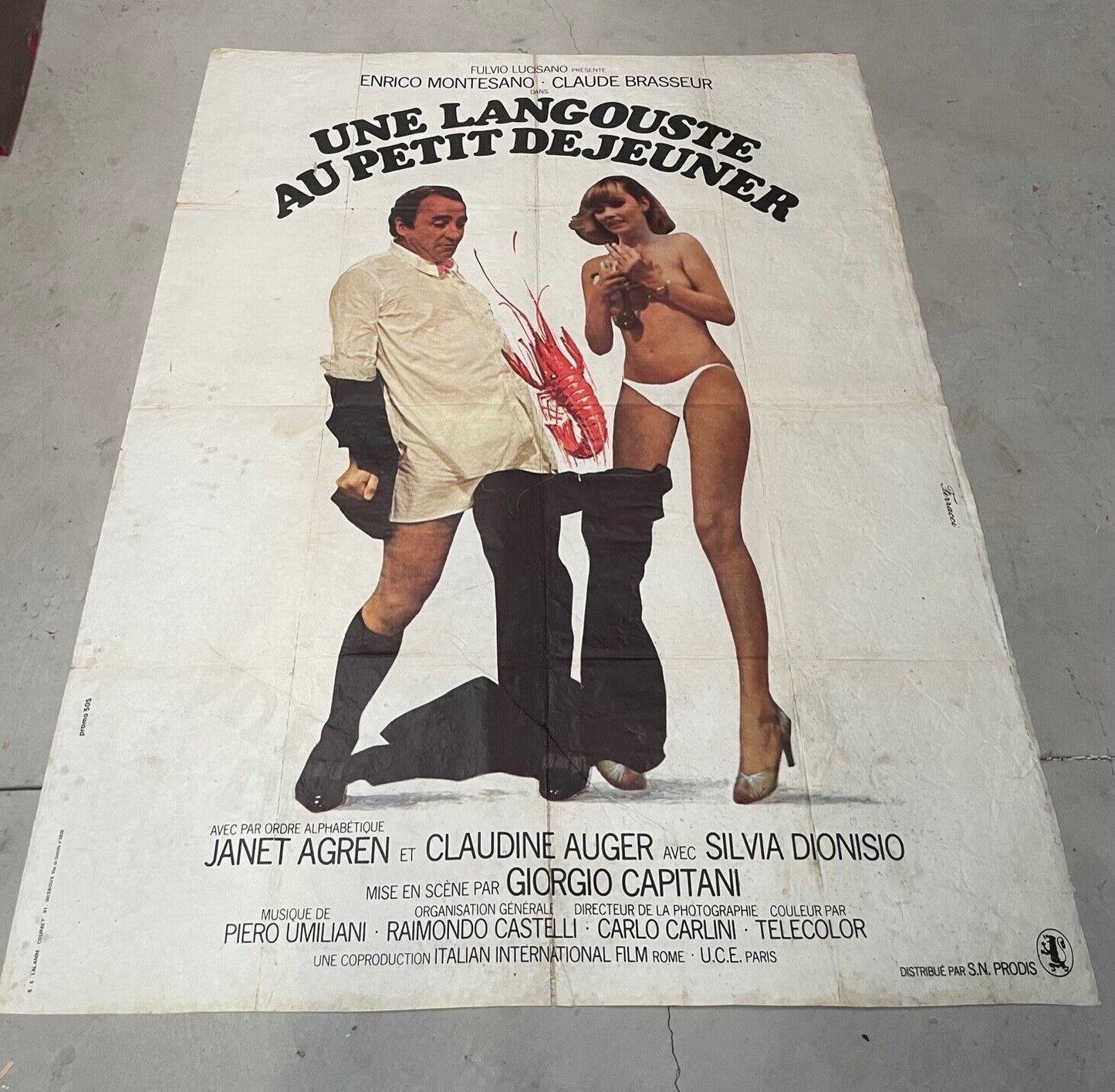 UNE LANGOUSTE AU PETIT DÉJEUNER MOVIE POSTER ORIGINAL 120x160 JANET AGREN