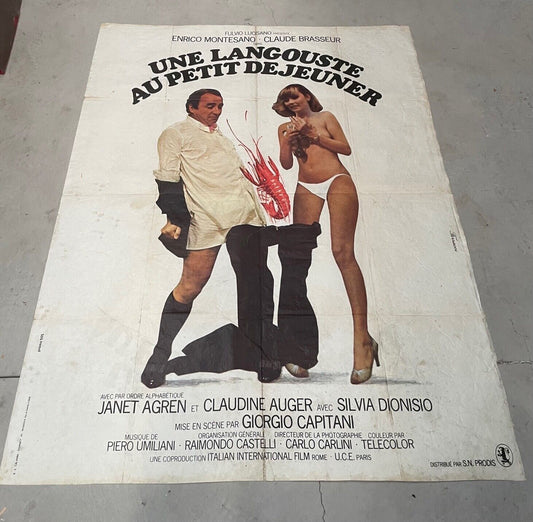 UNE LANGOUSTE AU PETIT DÉJEUNER MOVIE POSTER ORIGINAL 120x160 JANET AGREN