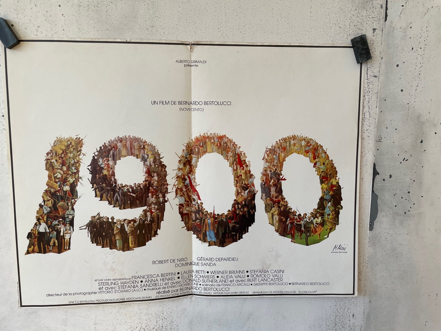 1900 POSTER ORIGINAL (40X60) ROBERT DE NIRO – GERARD DEPARDIEU