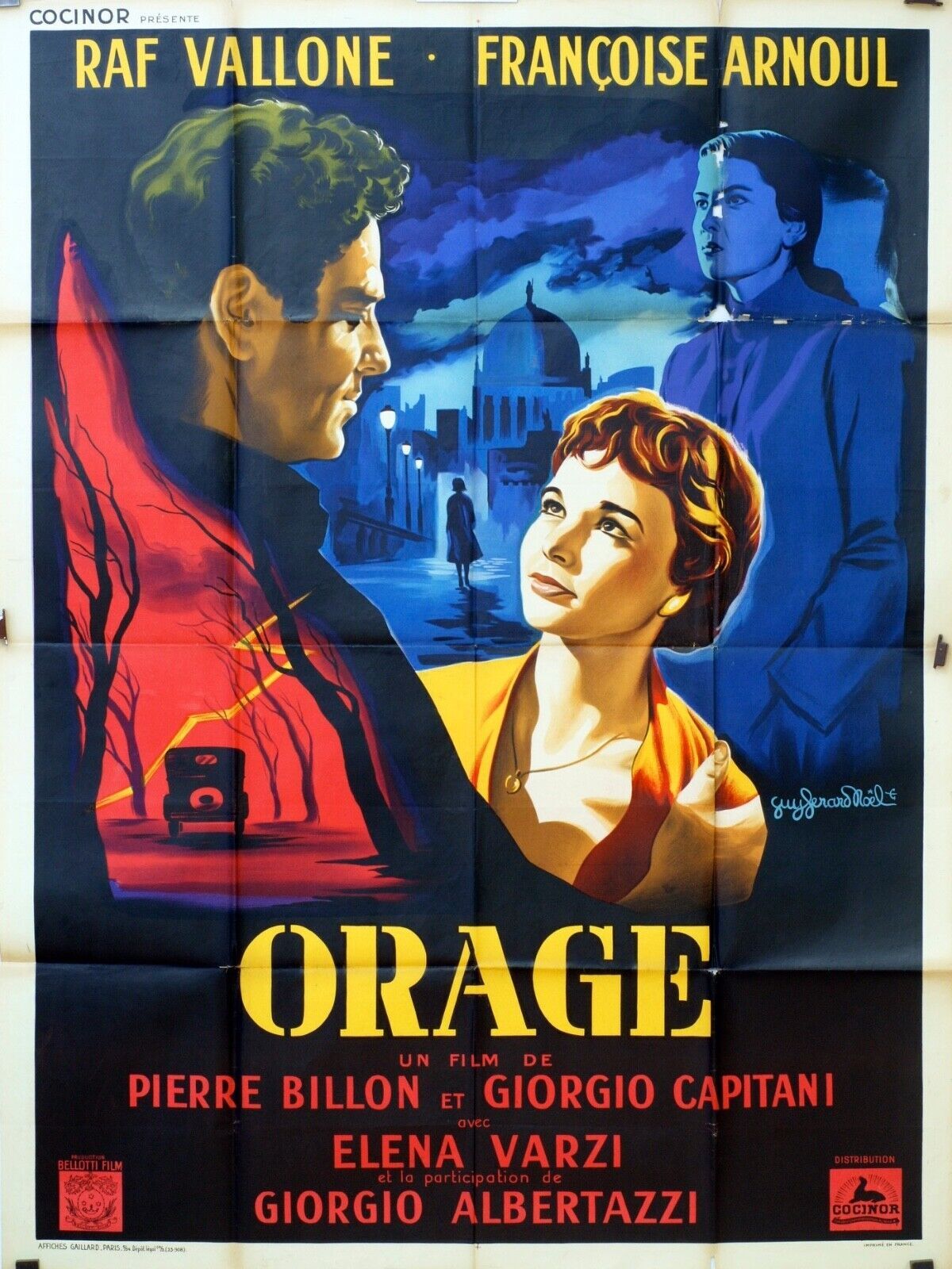 ORAGE MOVIE POSTER ORIGINAL 120x160 RAF VALLONE