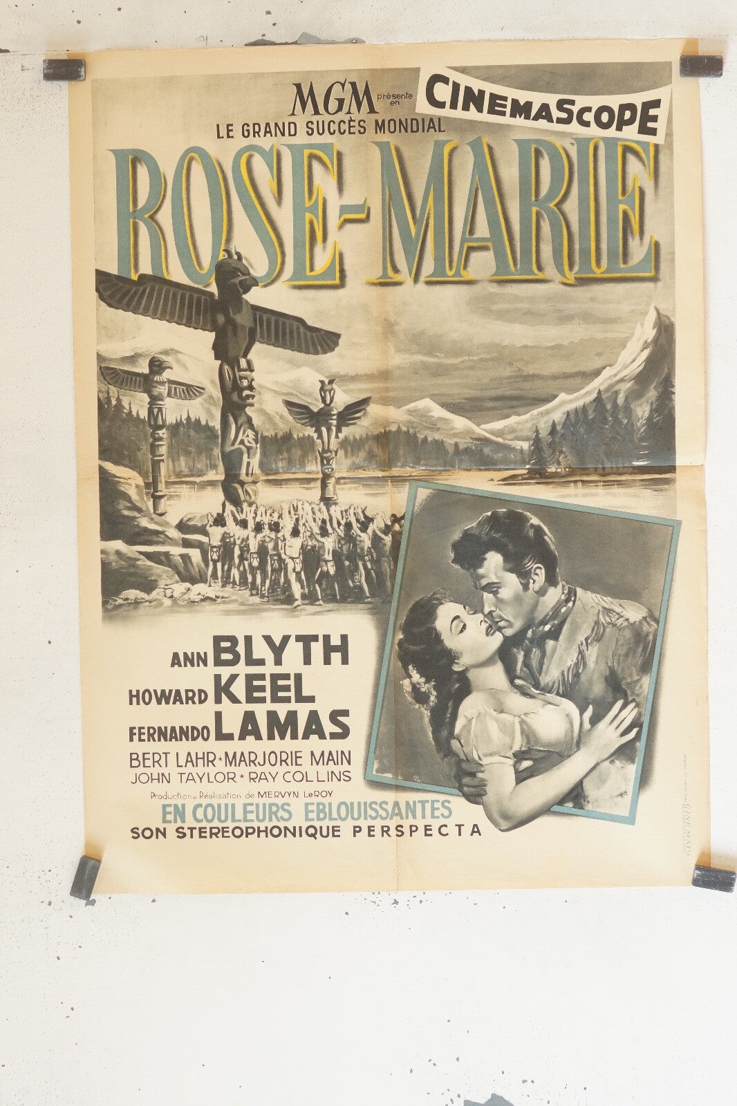 ROSE-MARIE MOVIE POSTER ORIGINAL (60X80) ANN BLYTH – HOWARD KEEL