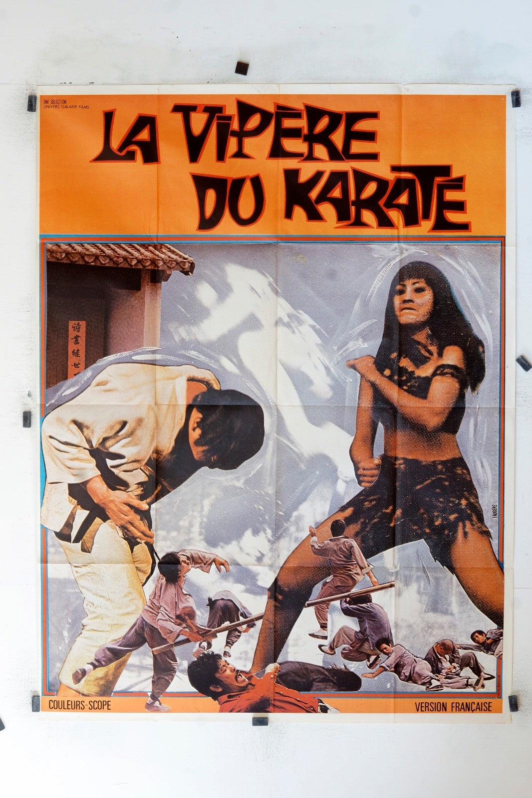 LA VIPÈRE DU KARATÉ MOVIE POSTER ORIGINAL, 120X160