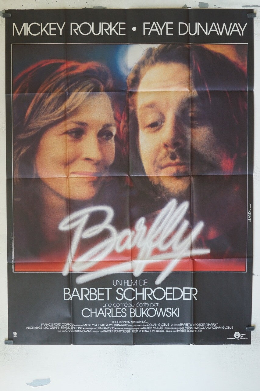 BARFLY 120x160 MICKEY ROURKE, FAYE DUNAWAY