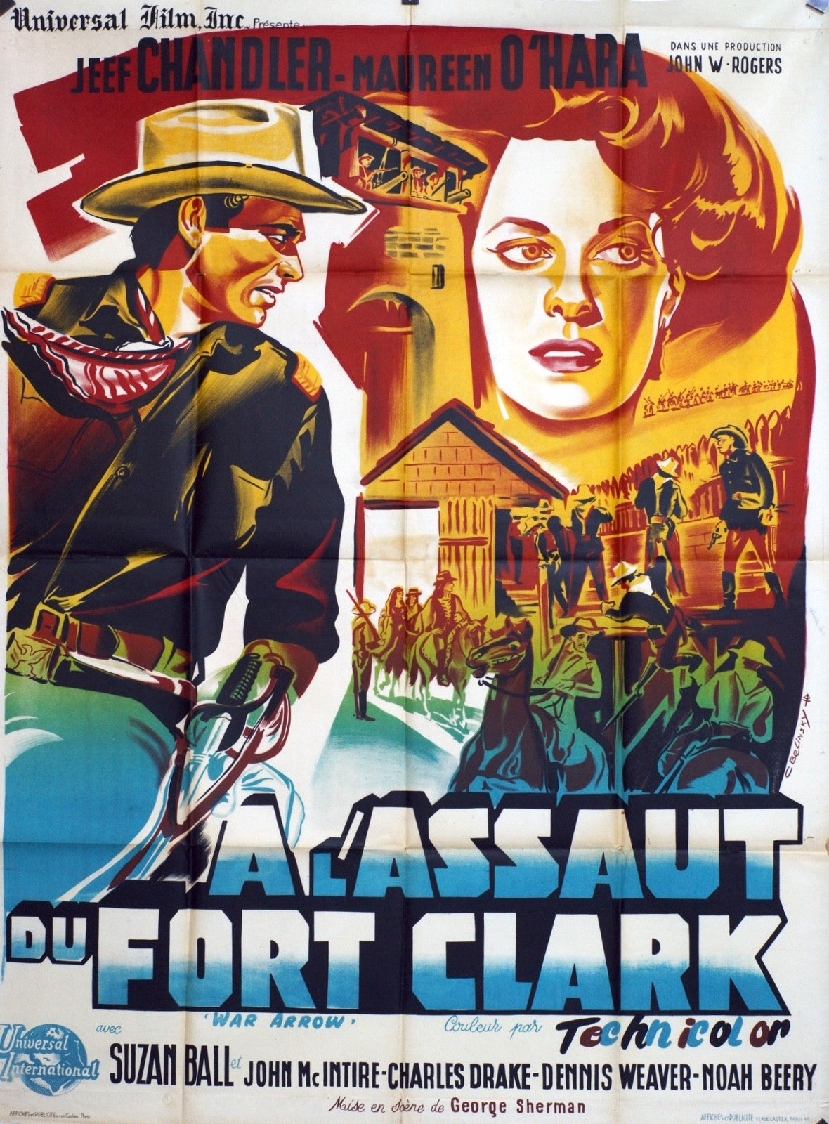 A L’ASSAUT DU FORT CLARK movie poster ORIGINAL 120x160