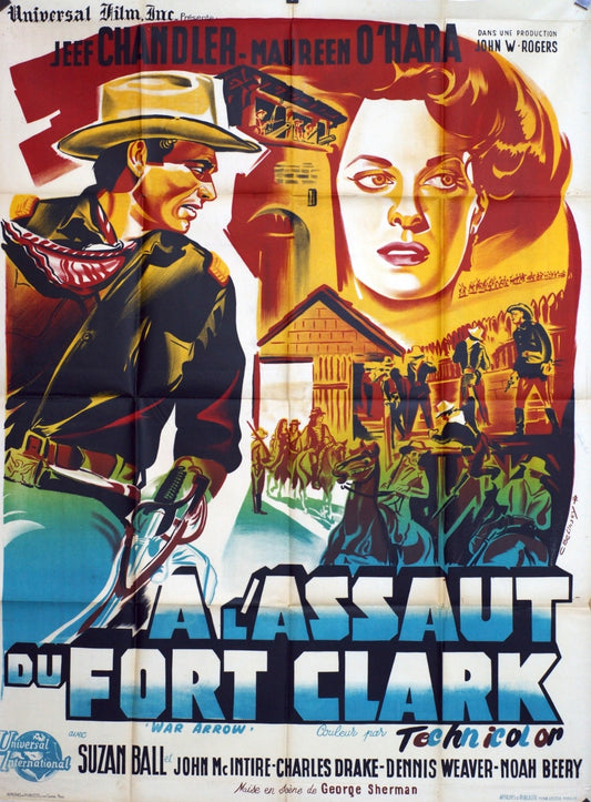 A L’ASSAUT DU FORT CLARK movie poster ORIGINAL 120x160