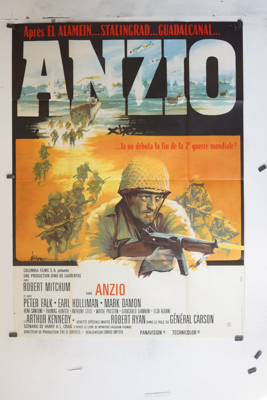 ANZIO MOVIE ORIGINAL POSTER (120x160), George Lucas, Dreyfuss