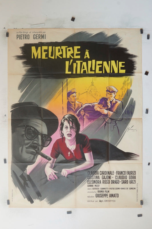 MEURTRE À L’ITALIENNE PIETRO GERMI MOVIE POSTER ORIGINAL 120x160