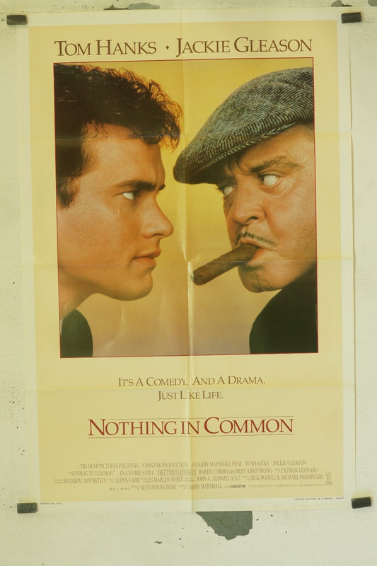 NOTHING IN COMMON (70X100) ORIGINAL MOVIE POSTER TOM HANKS – JACKIE GLEASON