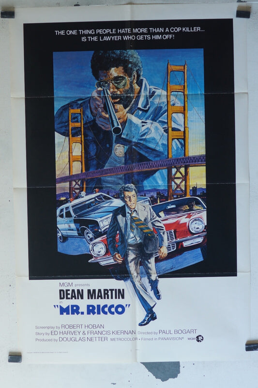MR. RICCO MOVIE POSTER ORIGINAL 68x104 Eugene Roche , Thalmus Rasulala