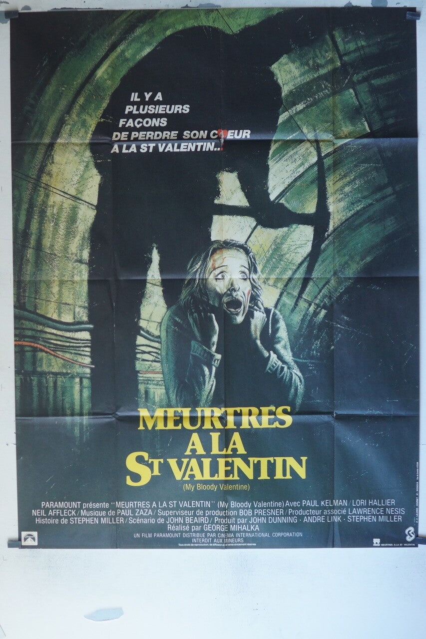 MEURTRES A LA ST VALENTIN POSTER ORIGINAL 120x160 PAUL KELMAN