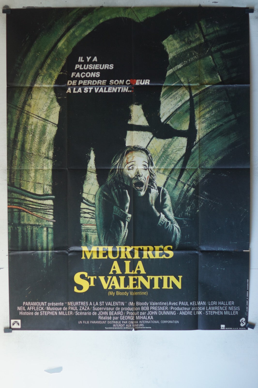 MEURTRES A LA ST VALENTIN (My Bloody Valentine) MOVIE POSTER ORIGINAL 120x160