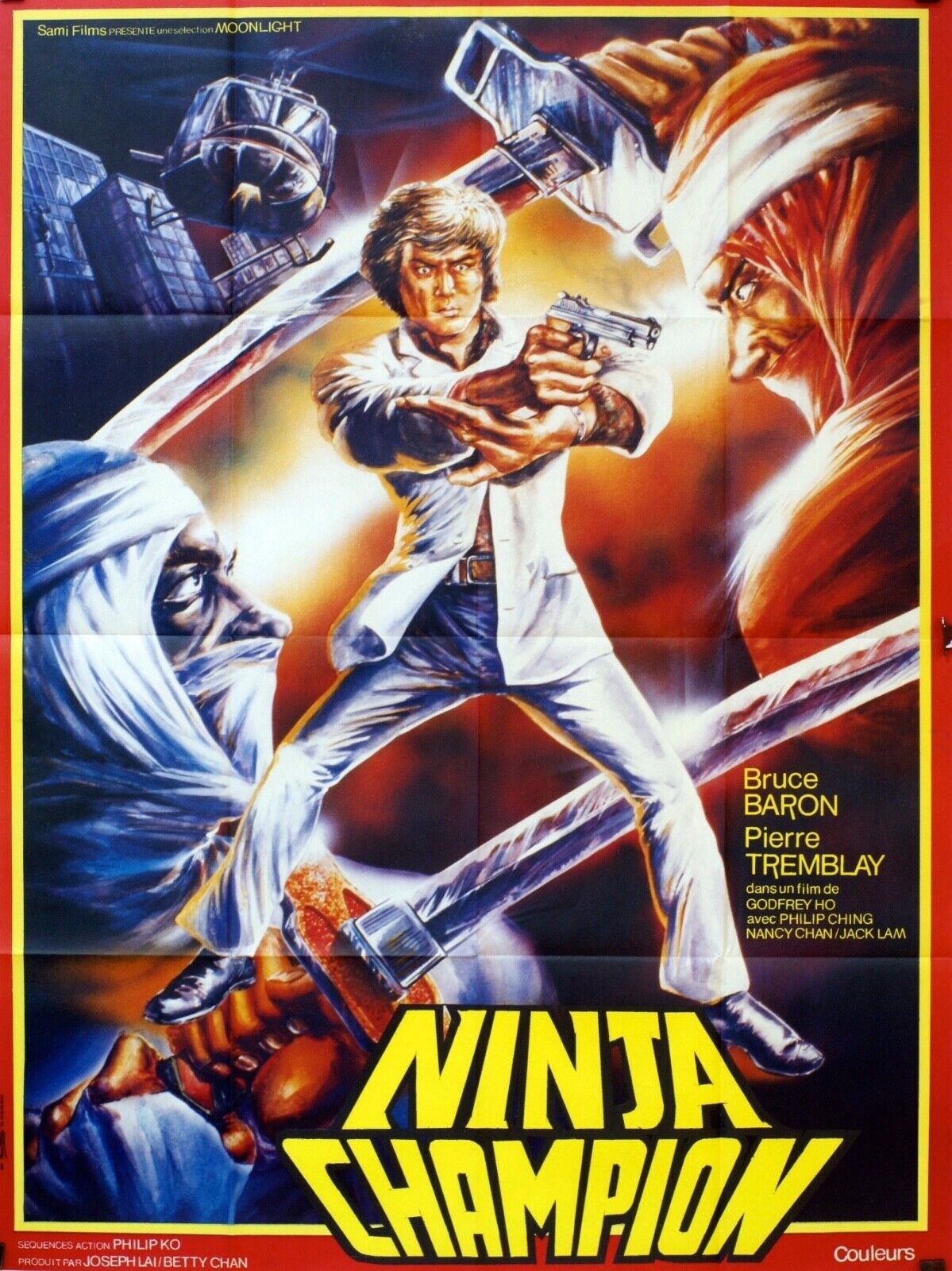 NINJA CHAMPION MOVIE POSTER ORIGINAL 120x160 BRUCE BARON