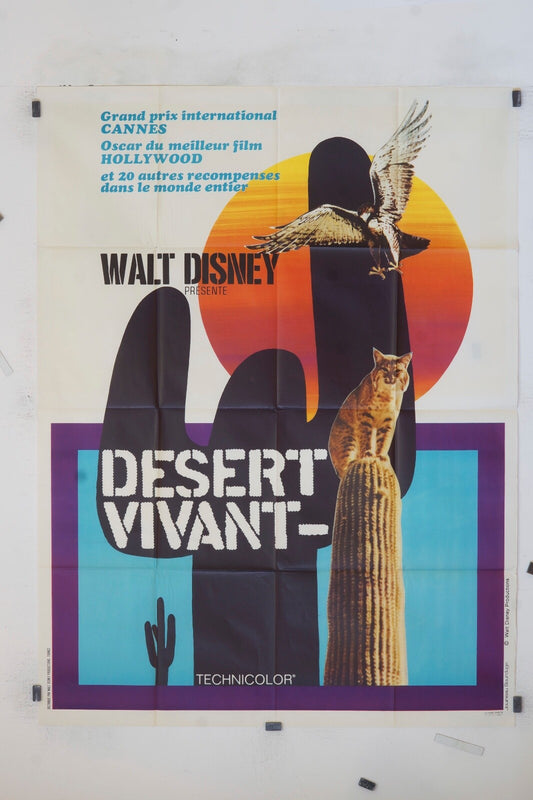 DESERT VIVANT WALT DISNEY MOVIE POSTER ORIGINAL 120x160