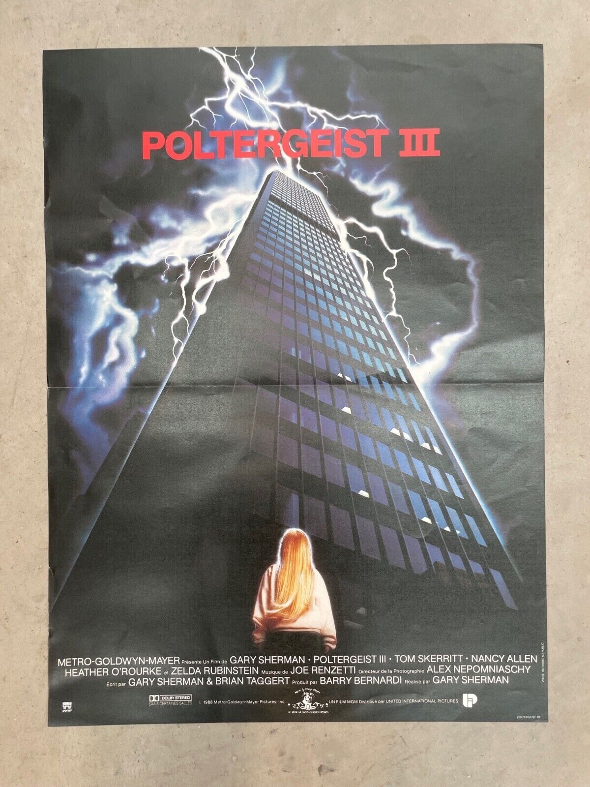 POLTERGEIST POSTER ORIGINAL (40X60) TOM SKERRITT