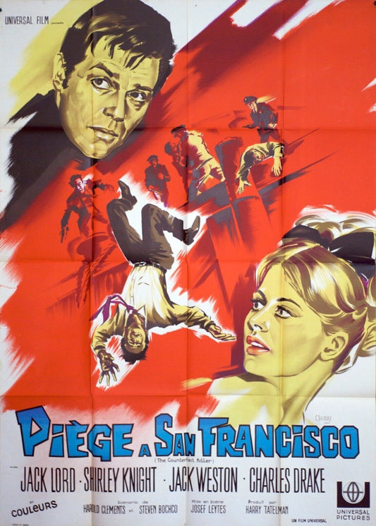 PIÈGE A SAN FRANCISCO ORIGINAL MOVIE POSTER 120x160 JACK LORD
