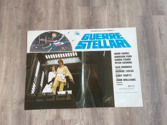 STARS WARS 1977, GUERRE STELLARI MOVIE POSTER 67x47 GEORGE LUCAS