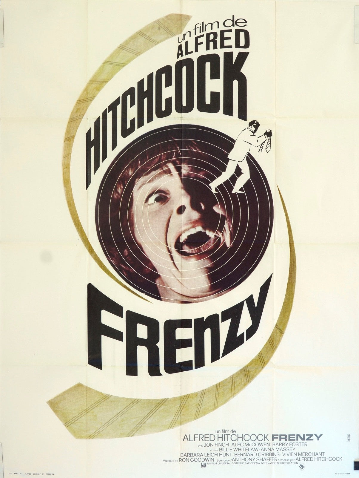 FRENZY ALFRED HITCHCOCK MOVIE POSTER ORIGINAL 120x160