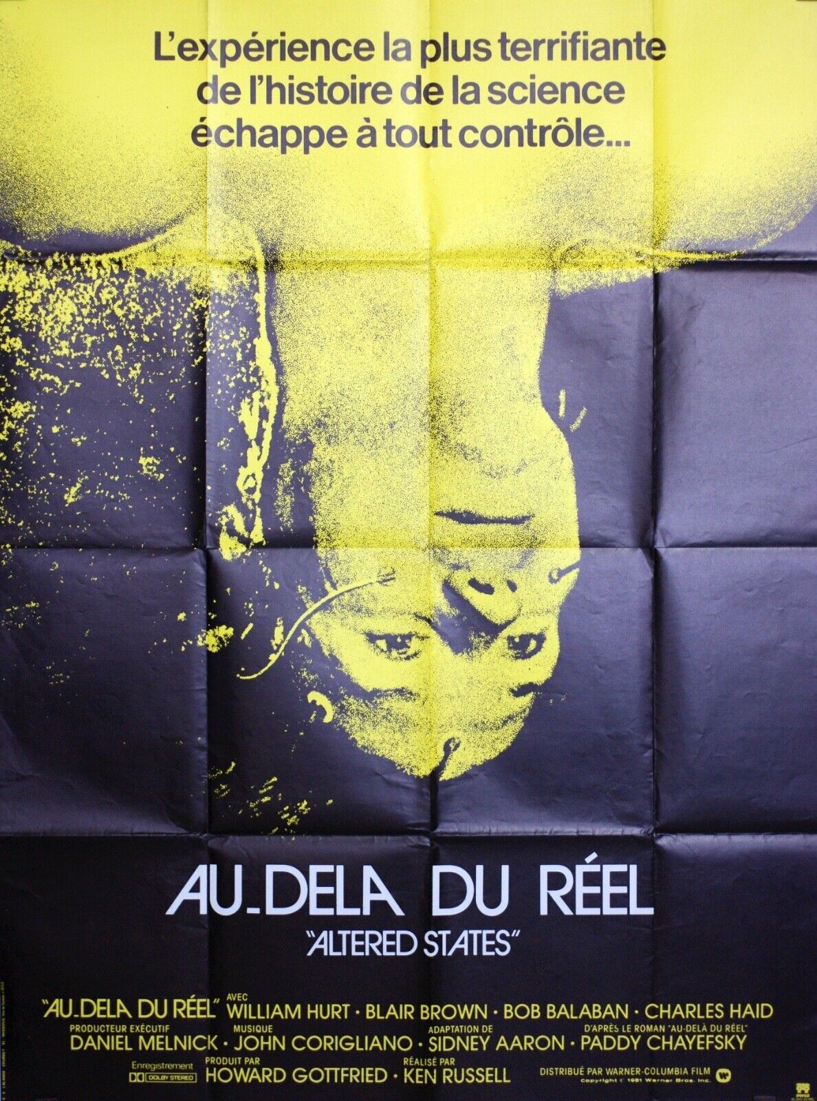 AU-DELA DU RÉEL ORIGINAL MOVIE POSTER 120x160 WILLIAM HURT