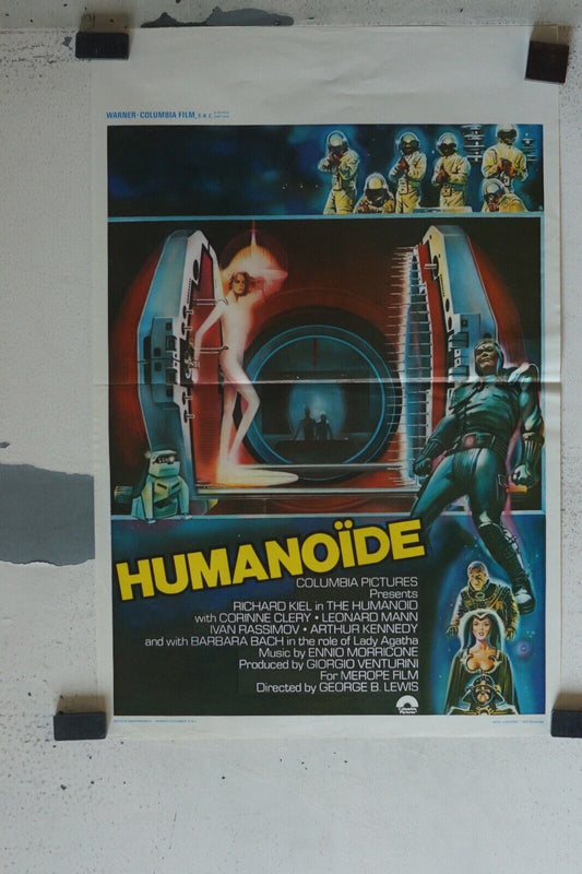 HUMANOIDE ORIGINAL MOVIE POSTER 55X37 CORINNE CLERY