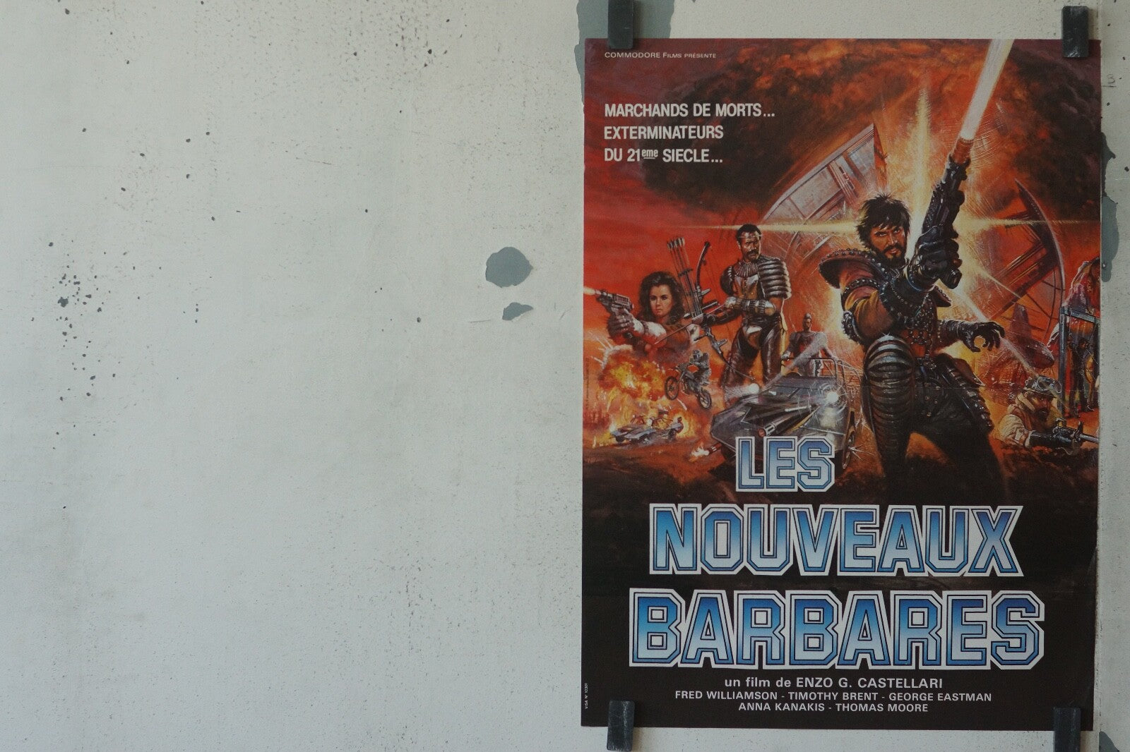 LES NOUVEAUX BARBARES POSTER ORIGINAL (40X60) FRED WILLIAMSON