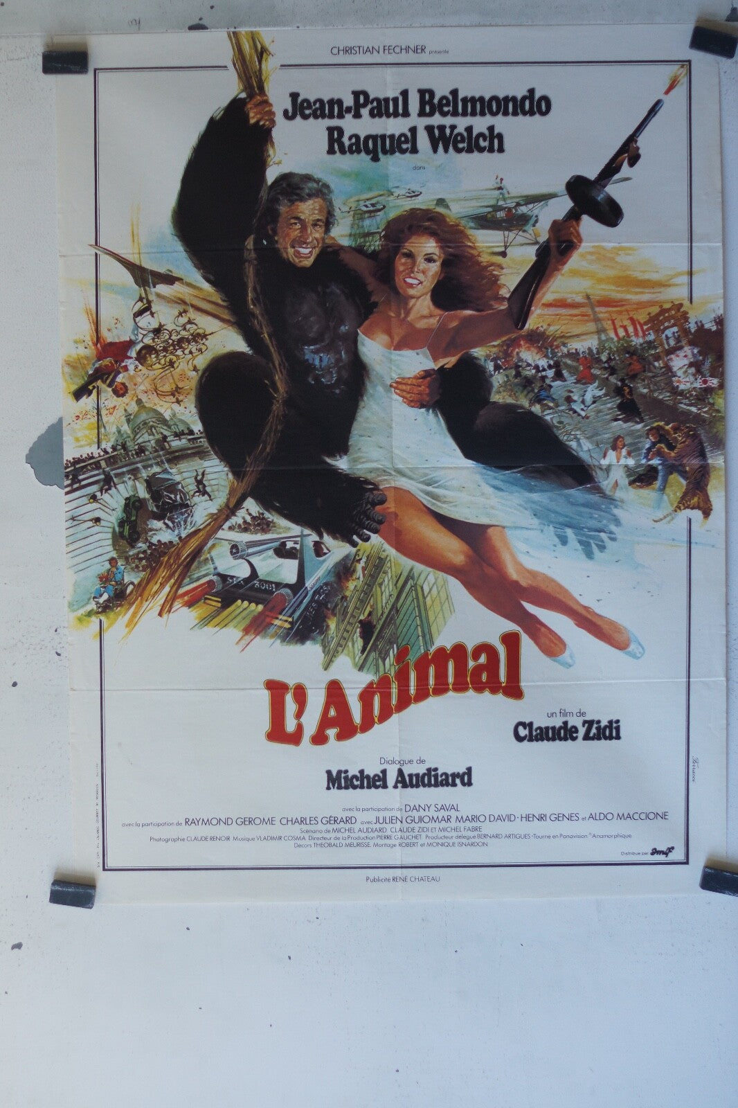 ANIMAL (L’) Movieposter ORIGINAL 60x80 Jean-Paul Belmondo , Raquel Welch