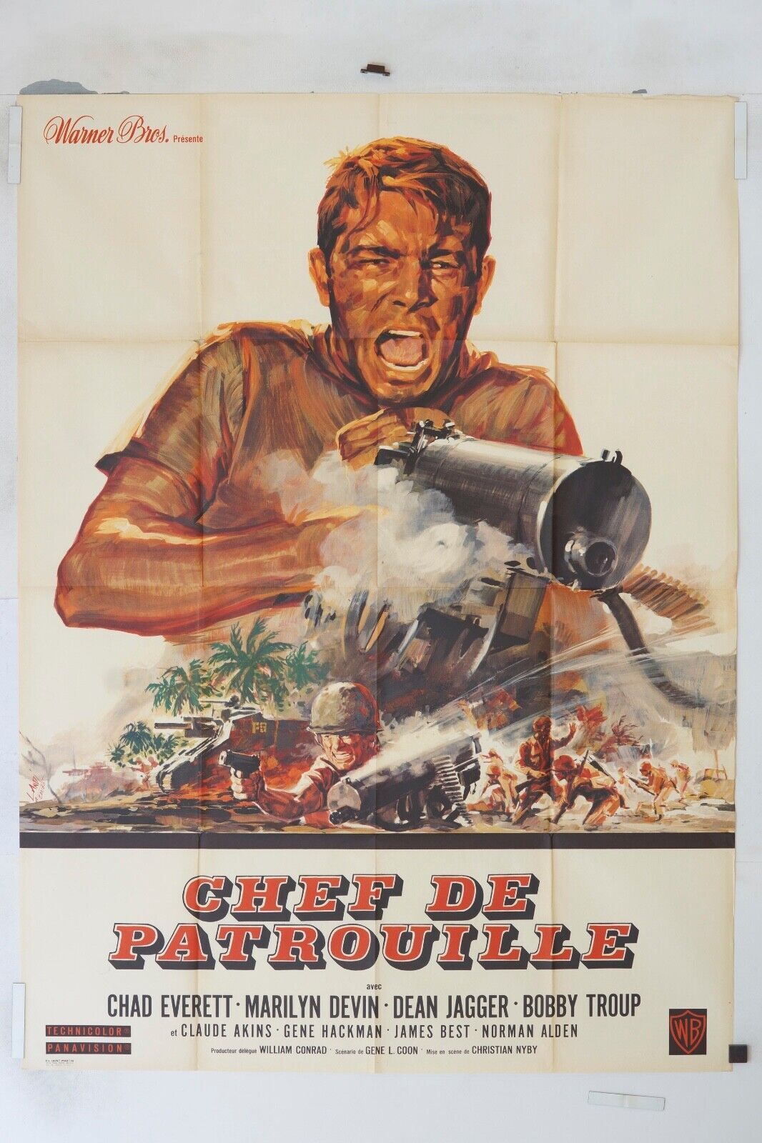 CHEF DE PATROUILLE ORIGINAL 120x160 CHAD EVERETT