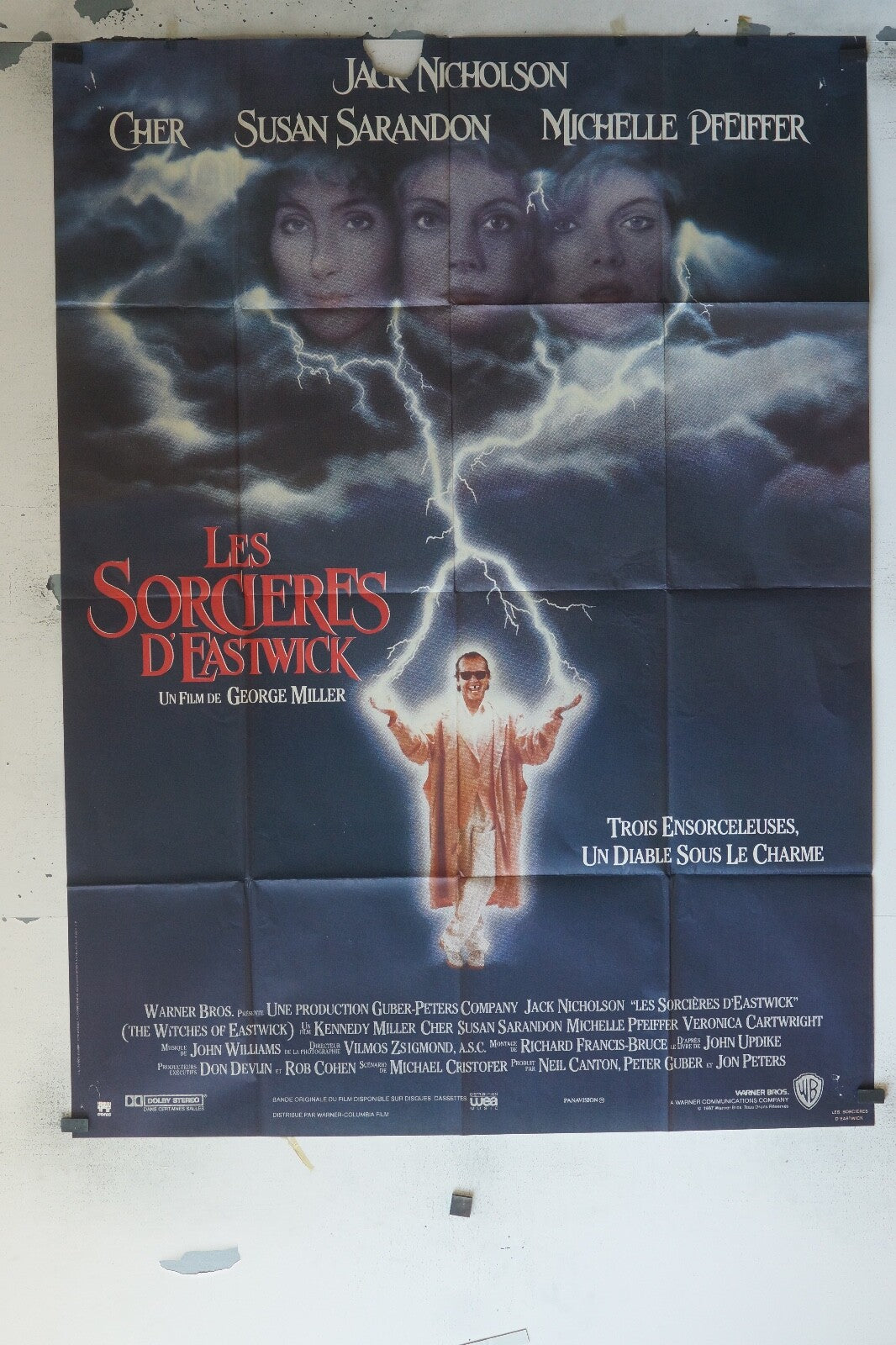 LES SORCIÈRES D’EASTWICK MOVIE POSTER ORIGINAL 120x160 JACK NICHOLSON