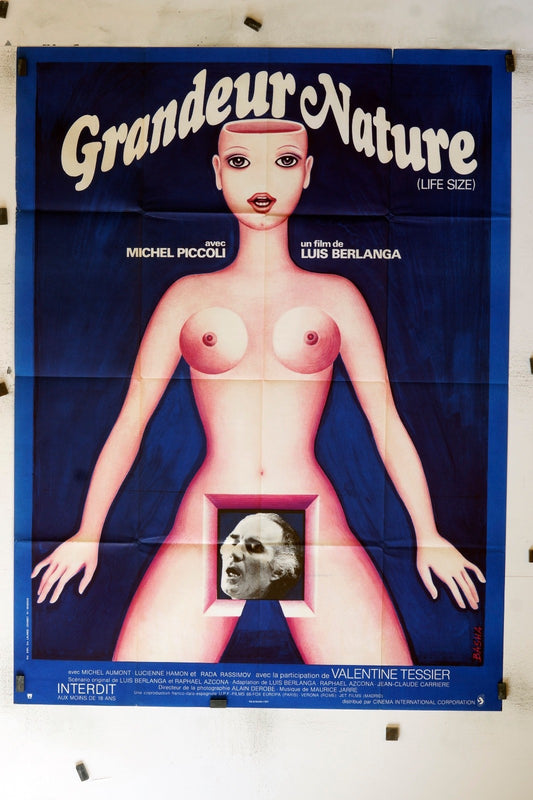 GRANDEUR NATURE MICHEL PICCOLI (120X160), MOVIE POSTER ORIGINAL