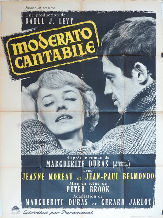 MODERATO CANTABILE POSTER ORIGINAL 120x160 JEANNE MOREAU