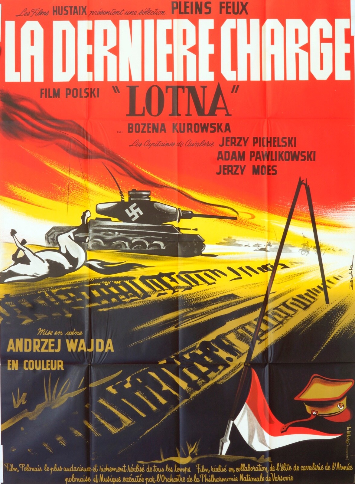 LA DERNIERE CHARGE « LOTNA » ORIGINAL MOVIE POSTER 120x160 Bozena Kurowska