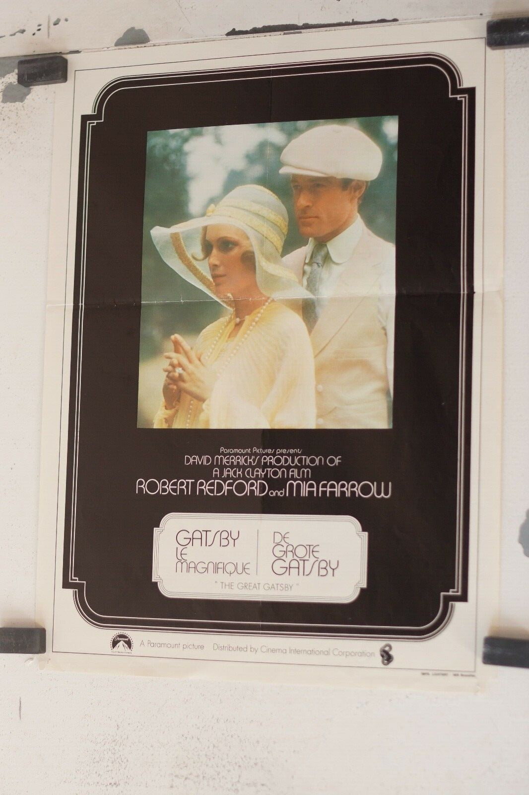 GATSBY LE MAGNIFIQUE (The Great Gatsby) POSTER ORIGINAL 30x55 Robert Redford