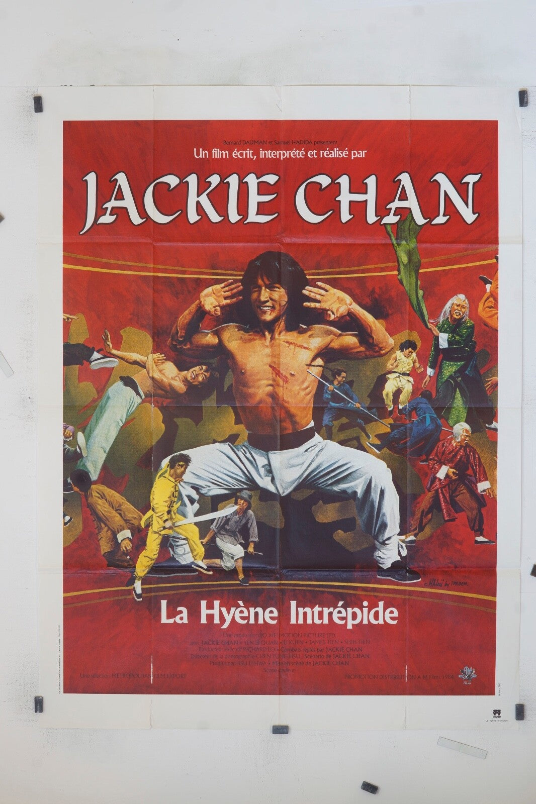LA HYÈNE INTRÉPIDE JACKIE CHAN MOVIE POSTER ORIGINAL 120x160