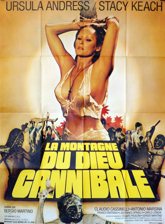 LA MONTAGNE DU DIEU CANNIBALE MOVIE POSTER ORIGINAL 120x160 URSULA ANDRESS
