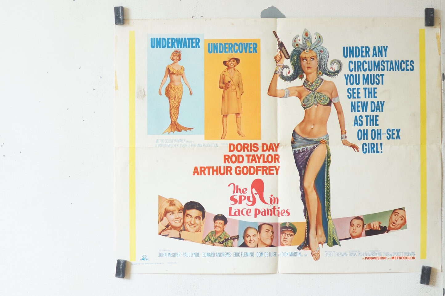 THE SPY IN LACE PANTIES (The Glass Bottom Boat) 56x71 Rod TAYLOR, Arthur GODFREY