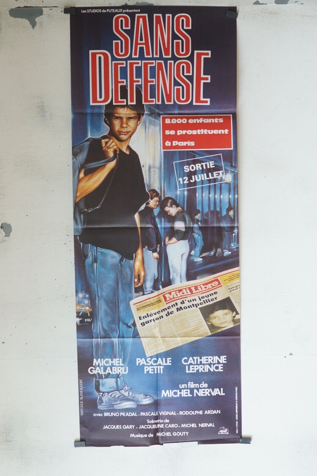 SANS DÉFENSE 60x160 ORIGINAL POSTER MORRIS WEST