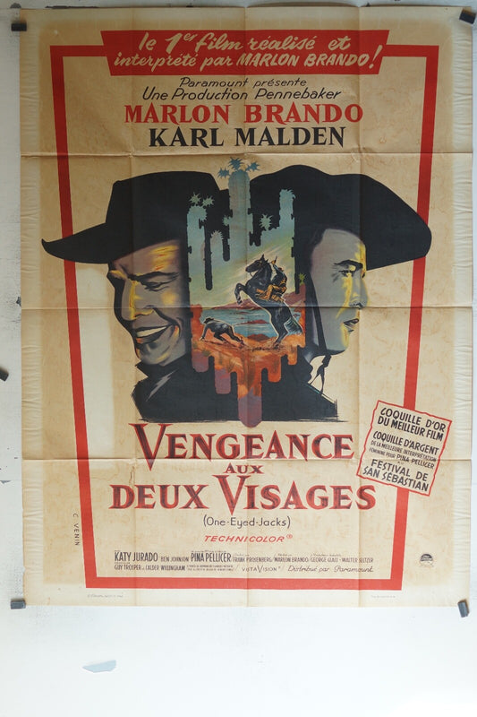 VEANGEANCE AUX DEUX MOVIE POSTER ORIGINAL120x160 Katy Jurado , Pina Pellicer 