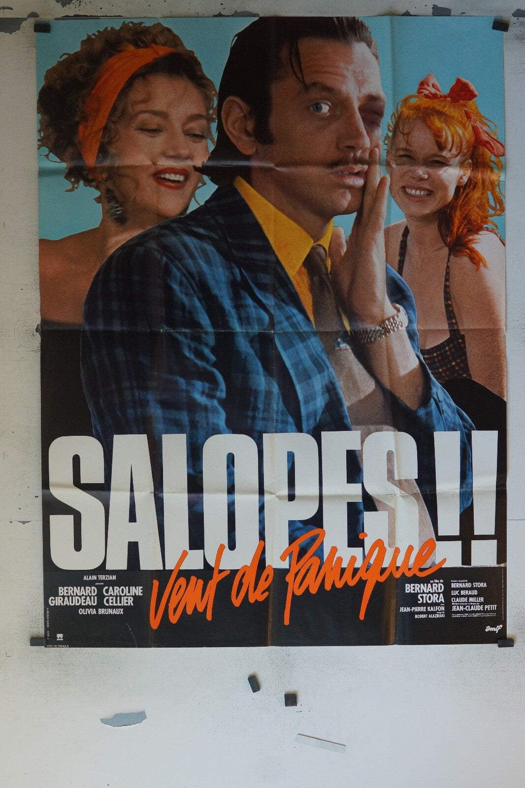 SALOPE !! VENT DE PANIQUE MOVIE POSTER ORIGINAL 120x160 ALAIN TERZIAN
