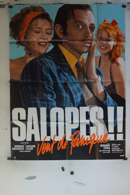 SALOPE !! VENT DE PANIQUE MOVIE POSTER ORIGINAL 120x160 ALAIN TERZIAN