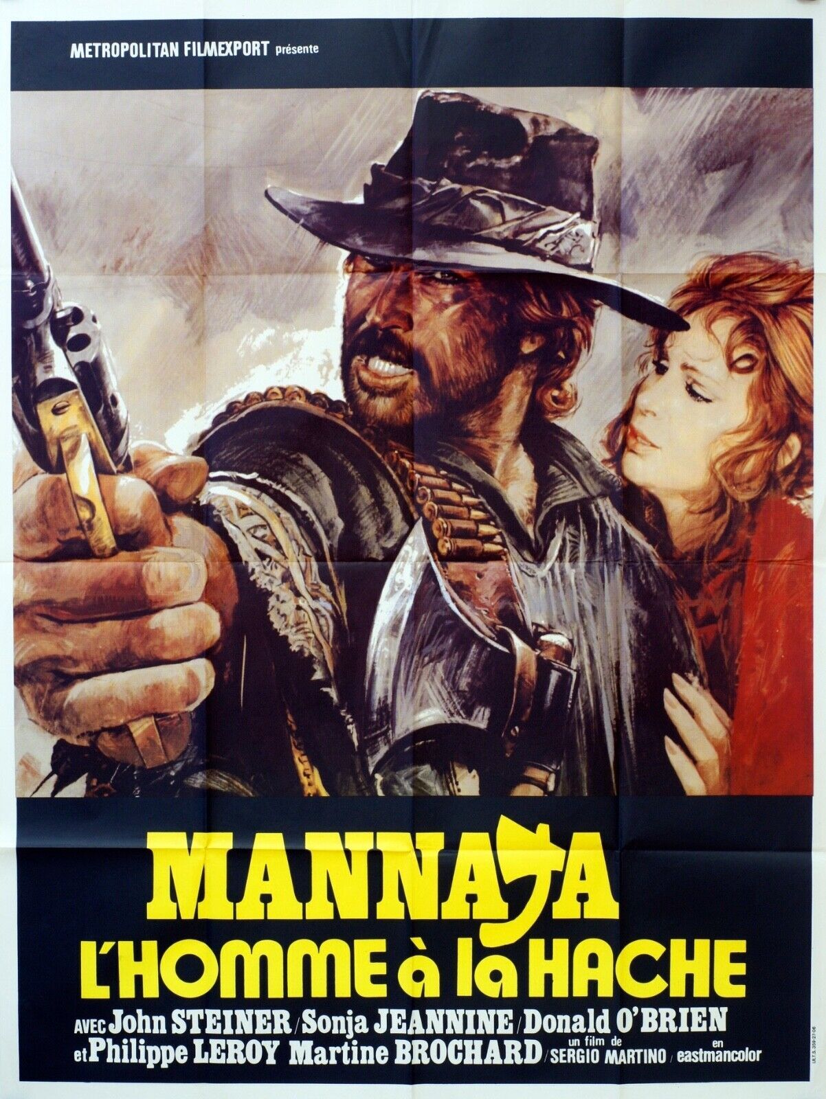 MANNAJA L’HOMME À LA HACHE MOVIE POSTER ORIGINAL 120x160 JOHN STEINER